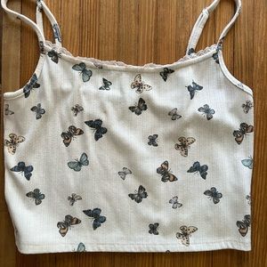 Butterfly crop top